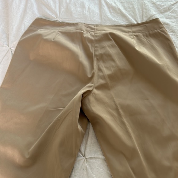 KENAR, NWOT, KHAKI SLACKS W/ leg zippers - Picture 2 of 8